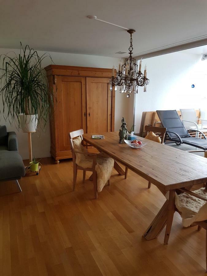 Zimmer in Penthouse-Wohnung Windisch Exterior foto