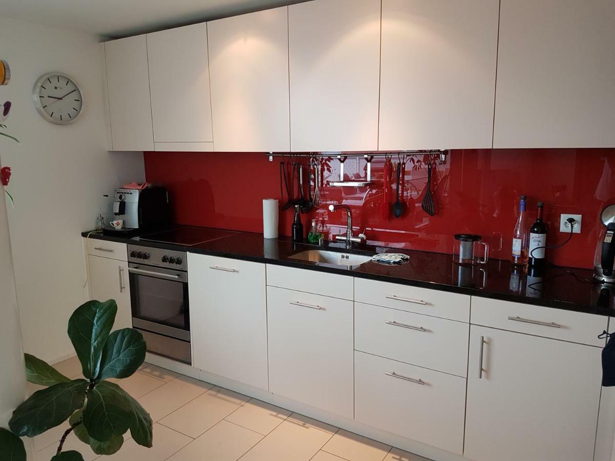 Zimmer in Penthouse-Wohnung Windisch Exterior foto
